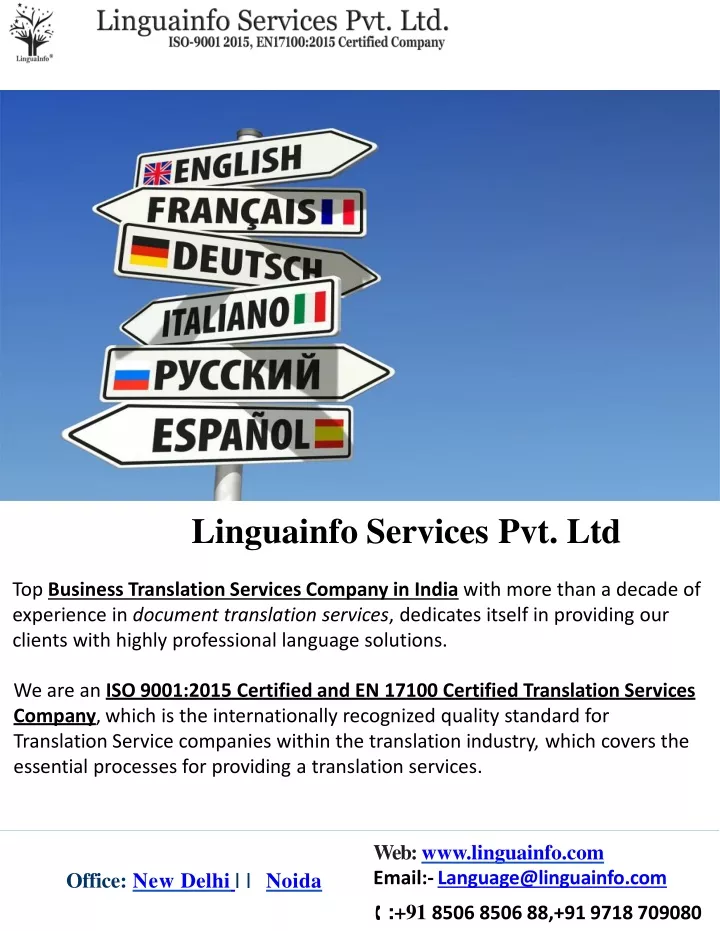 linguainfo services pvt ltd