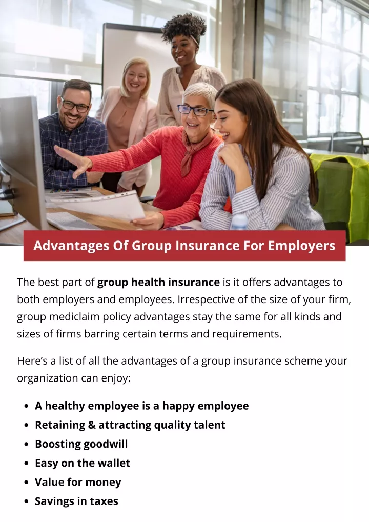 advantages of group insurance for employers