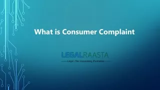 How to file consumer complaint in india