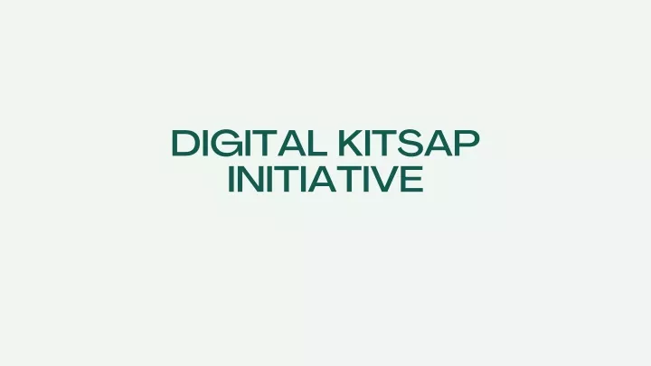 digital kitsap initiative