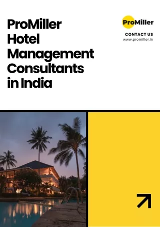 ProMiller- Hotel Management Consultants in India