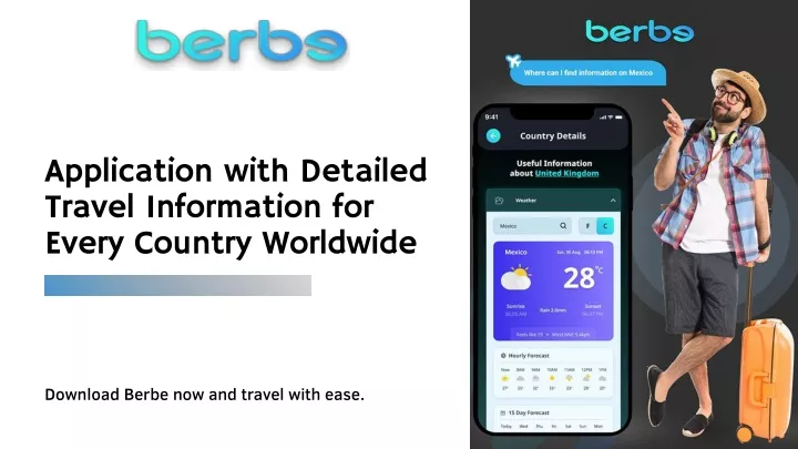 application with detailed travel information