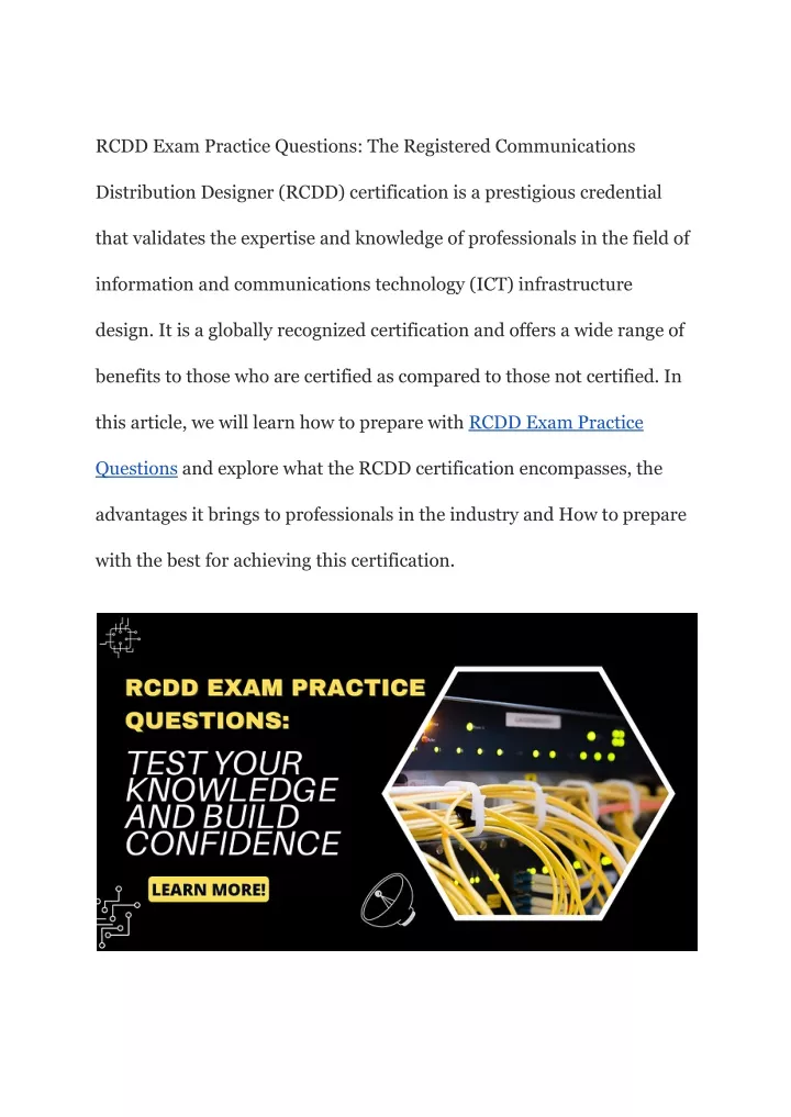 rcdd exam practice questions the registered