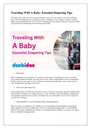 Traveling With A Baby_ Essential Diapering Tips Blog