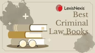Best Criminal Law Books for Law Students and Practitioners: LexisNexis Store