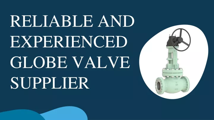 reliable and experienced globe valve supplier