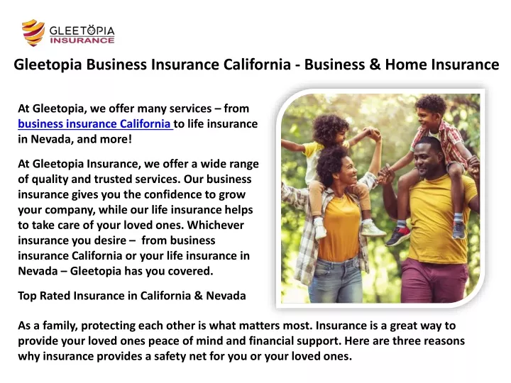 gleetopia business insurance california business