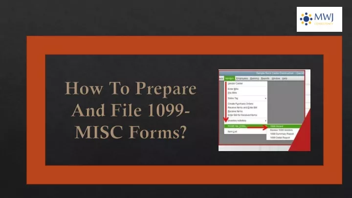 how to prepare and file 1099 misc forms