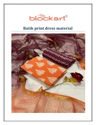 Batik Print salwar suit