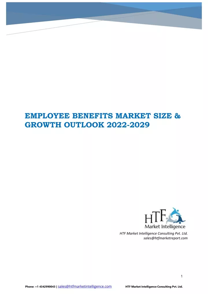 employee benefits market size growth outlook 2022