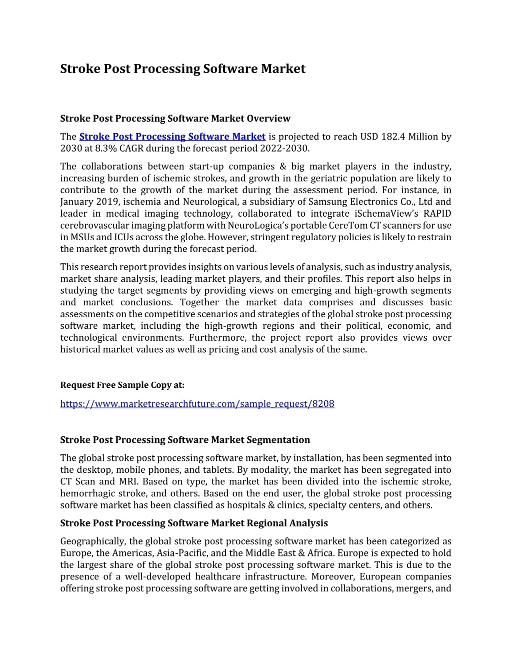 PPT - Stroke Post Processing Software Market 24 A PowerPoint ...