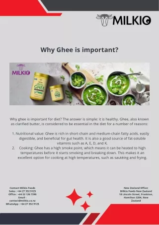 why ghee is important