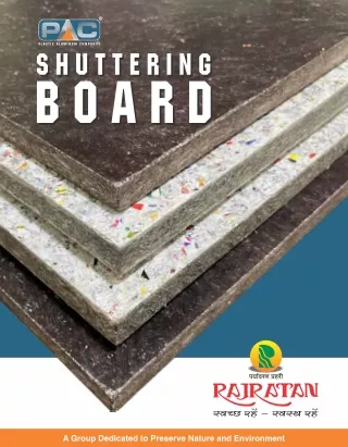 PAC Shuttering Board | Shuttering Board | Rajratan Industries