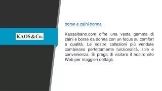 borse e zaini donna kaosalbano com offre