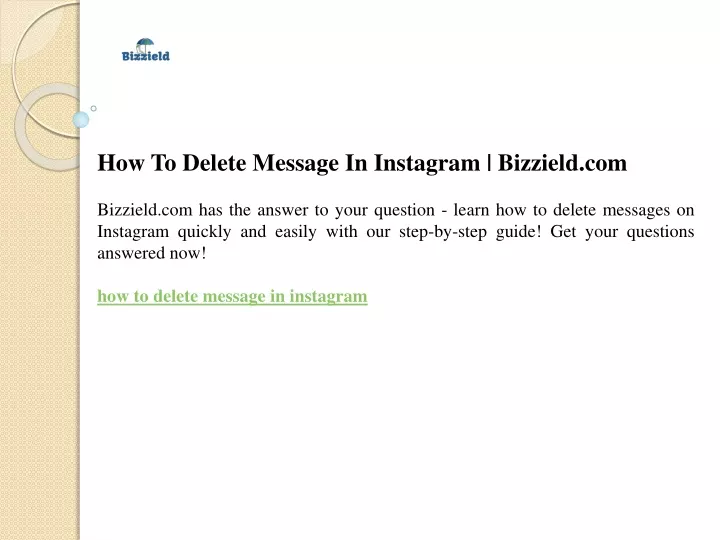 how to delete message in instagram bizzield