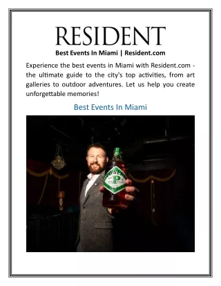 best events in miami resident com