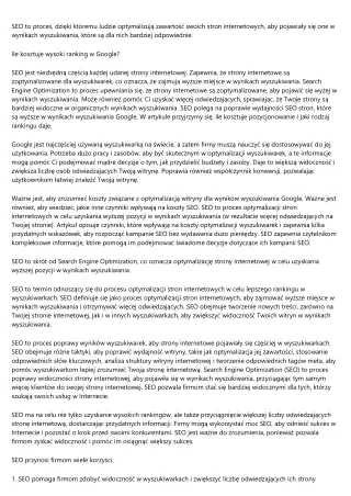 seo to proces dzi ki kt remu ludzie optymalizuj