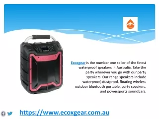Best Wireless Speakers For Outdoor Party  - ECOXGEAR