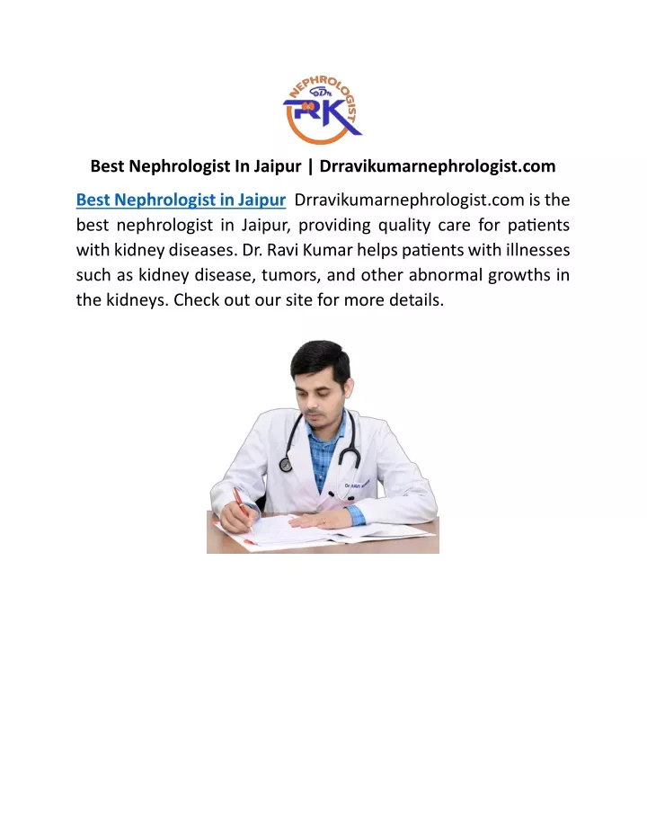 best nephrologist in jaipur