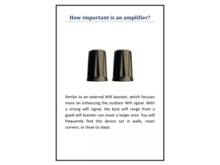 How important is an amplifier