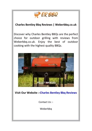 Charles Bentley Bbq Reviews  Weberbbq.co.uk