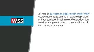 Buy Floor Scrubber Brush Motor USA  Floorscrubberparts.com