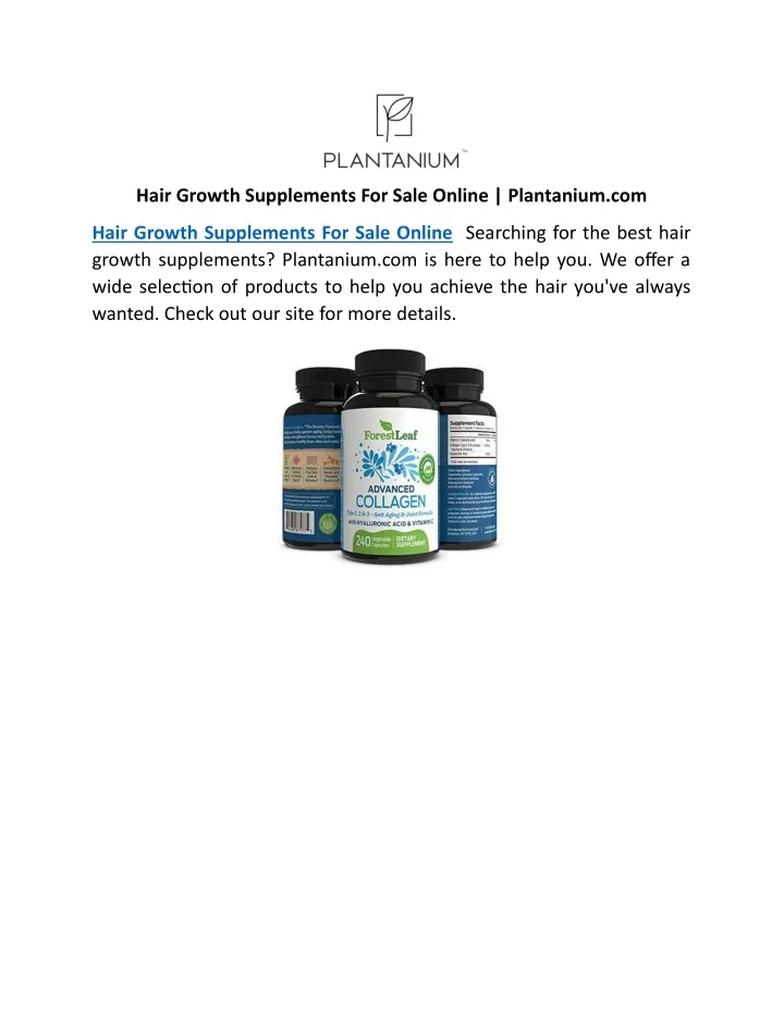 hair growth supplements for sale online