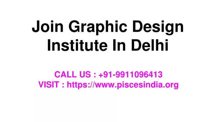 join graphic design institute in delhi