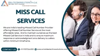 Miss Call Alert Service Provider Bhubaneswar