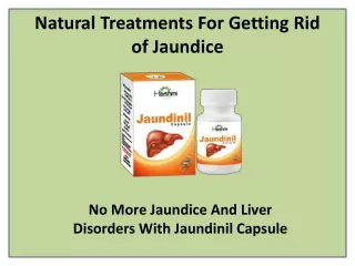 natural treatments for getting rid of jaundice