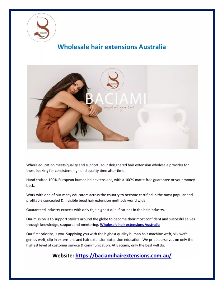 wholesale hair extensions australia