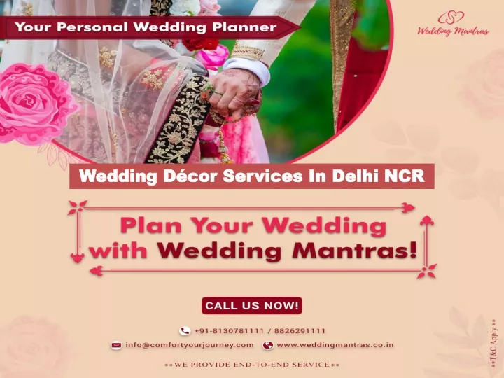 wedding d cor services in delhi ncr wedding