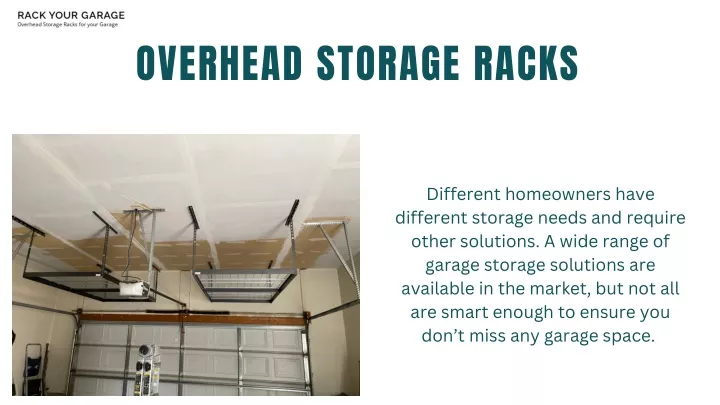 overhead storage racks