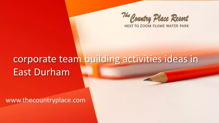 corporate team building activities ideas in east durham