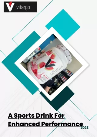 A Sports Drink For Enhanced Performance