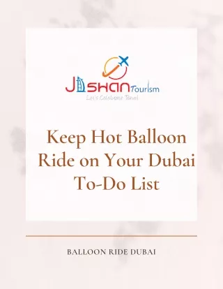 Keep Hot Balloon Ride on Your Dubai To-Do List
