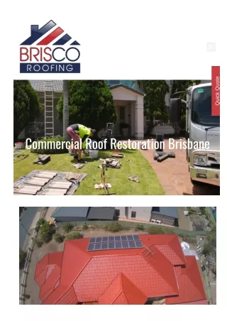 Commercial Roof Restoration Brisbane