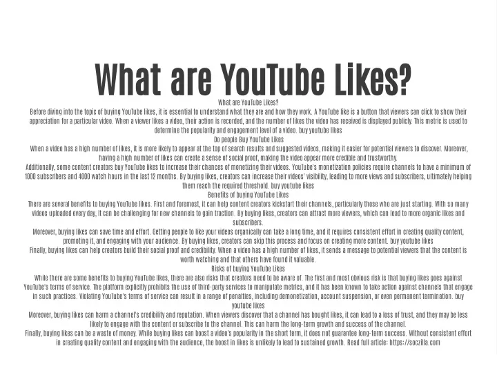 what are youtube likes what are youtube likes