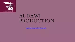 Professional Video Production Services in Qatar  Al rawi Productions