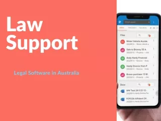Legal Practice Management Solution - Law Support
