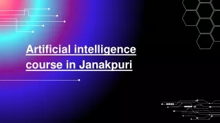 AI course in Janakpuri