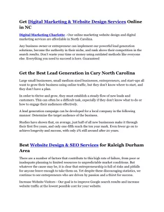 get digital marketing website design services