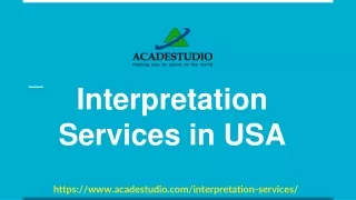 What is an interpretation service provider?