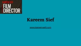Award-Winning Film Director in Qatar - Kareem Seif