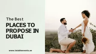 t h e b e s t places to p r o p o s e i n dubai
