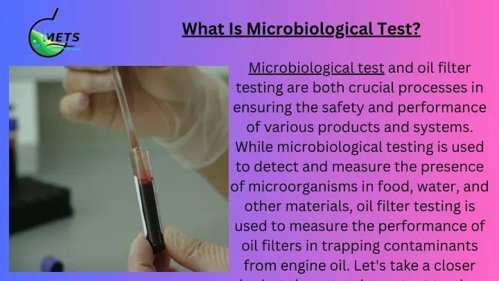what is microbiological test