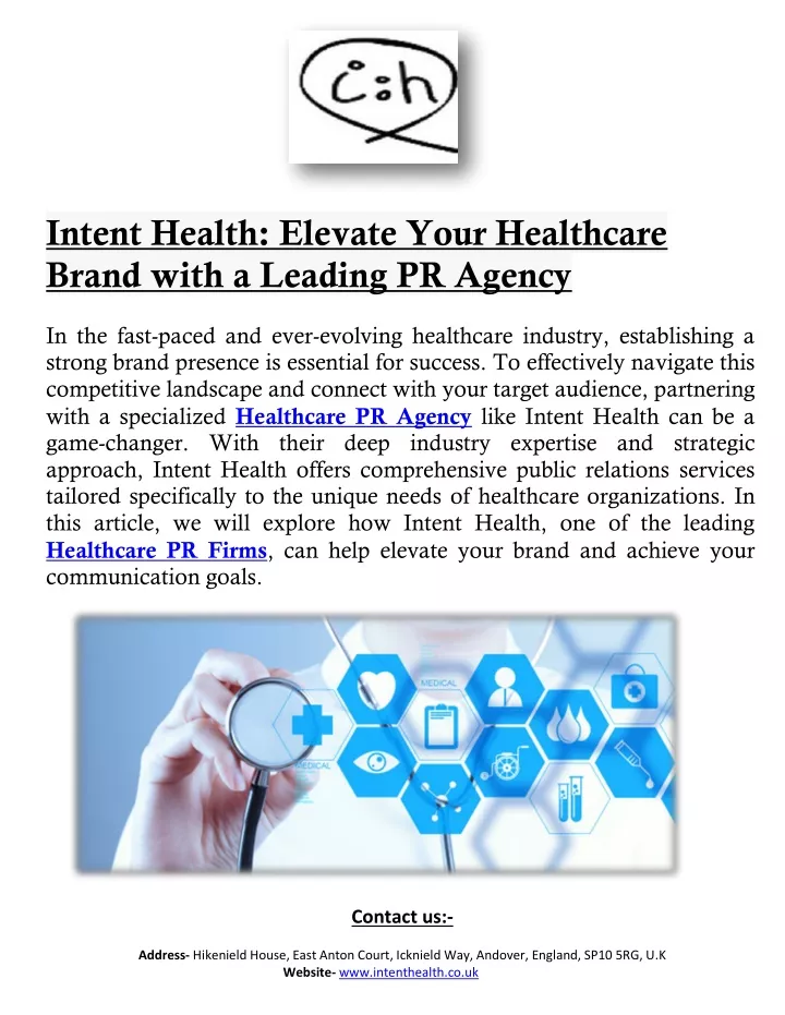 intent health elevate your healthcare brand with