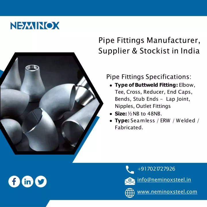 pipe fittings manufacturer supplier stockist in india