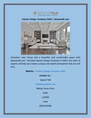 interior design company delhi spacestalk com