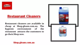 Restaurant Cleaners